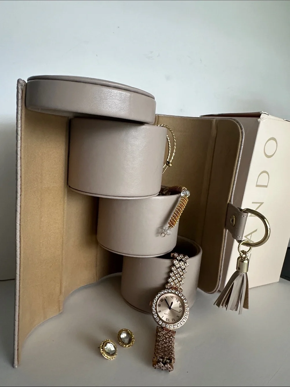 Vlando Travel Jewellery Case, Jewellery Rolls Organizer x Rings, Earrings, Neckl